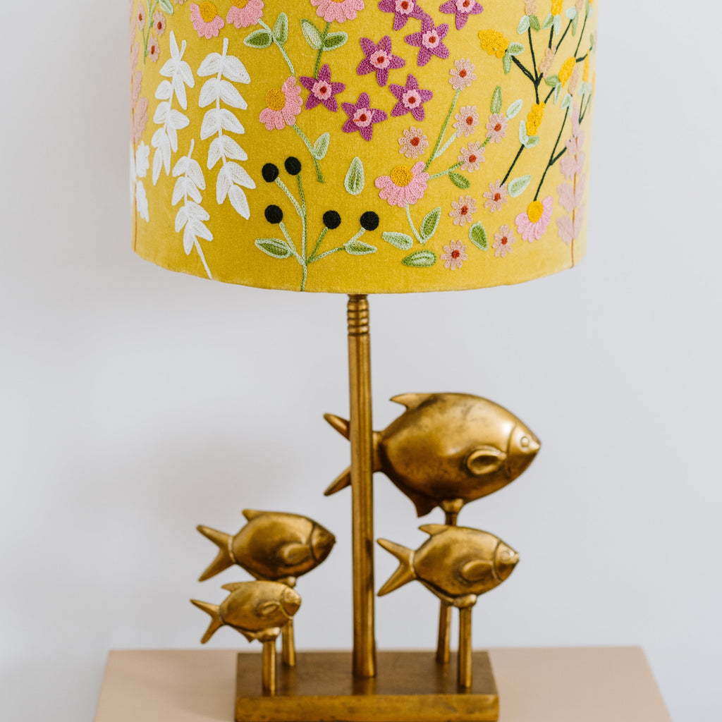 Floral lamp shades