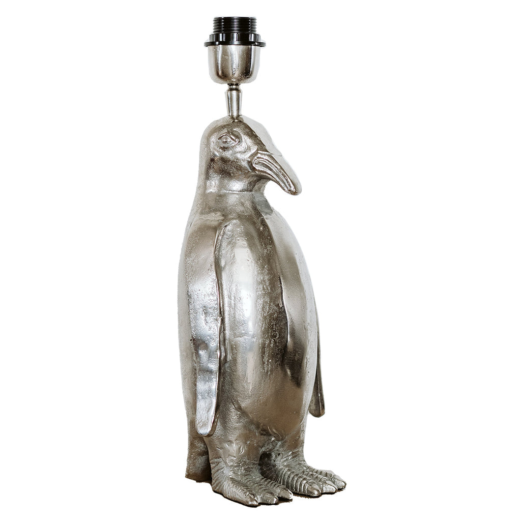 Penguin Lamp Base - Raw Nickel