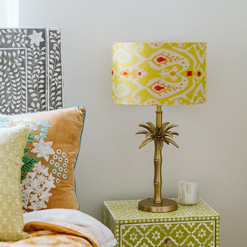 Linen lampshade Australia | Citrus Ikat