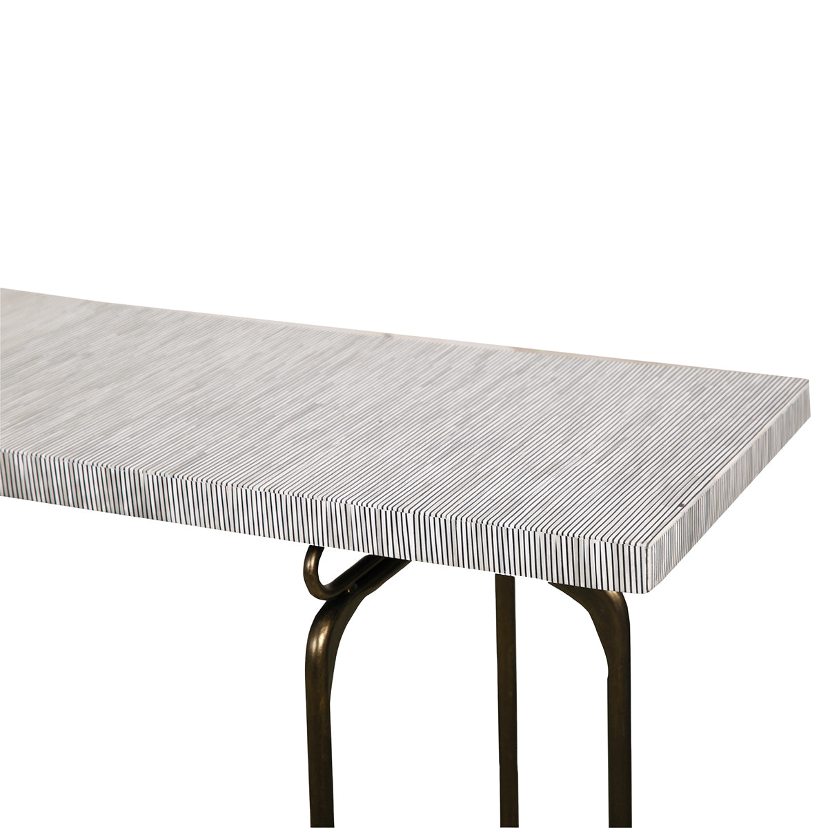 Bone Inlay Furniture | Pin Striped Console