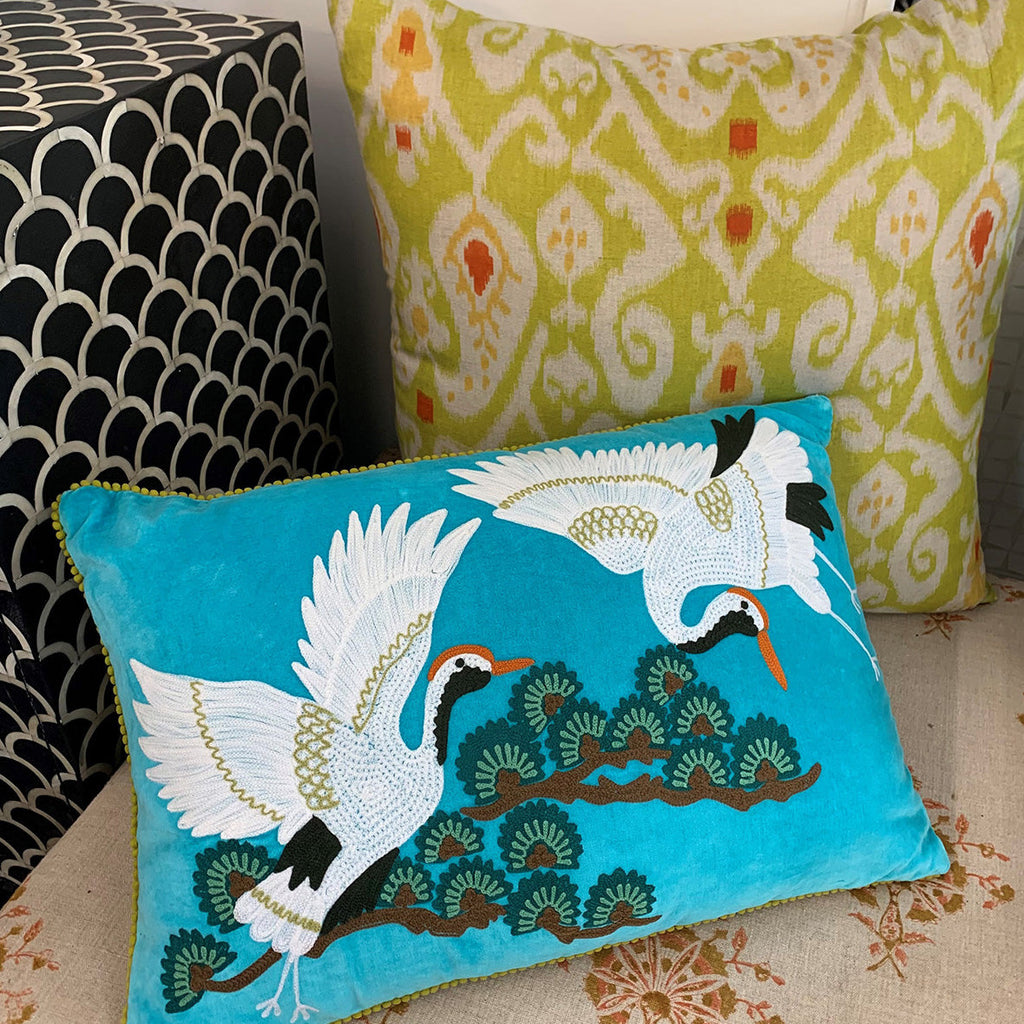 Ikat cushions