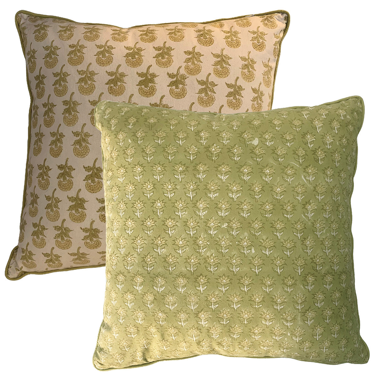 block printed cushions