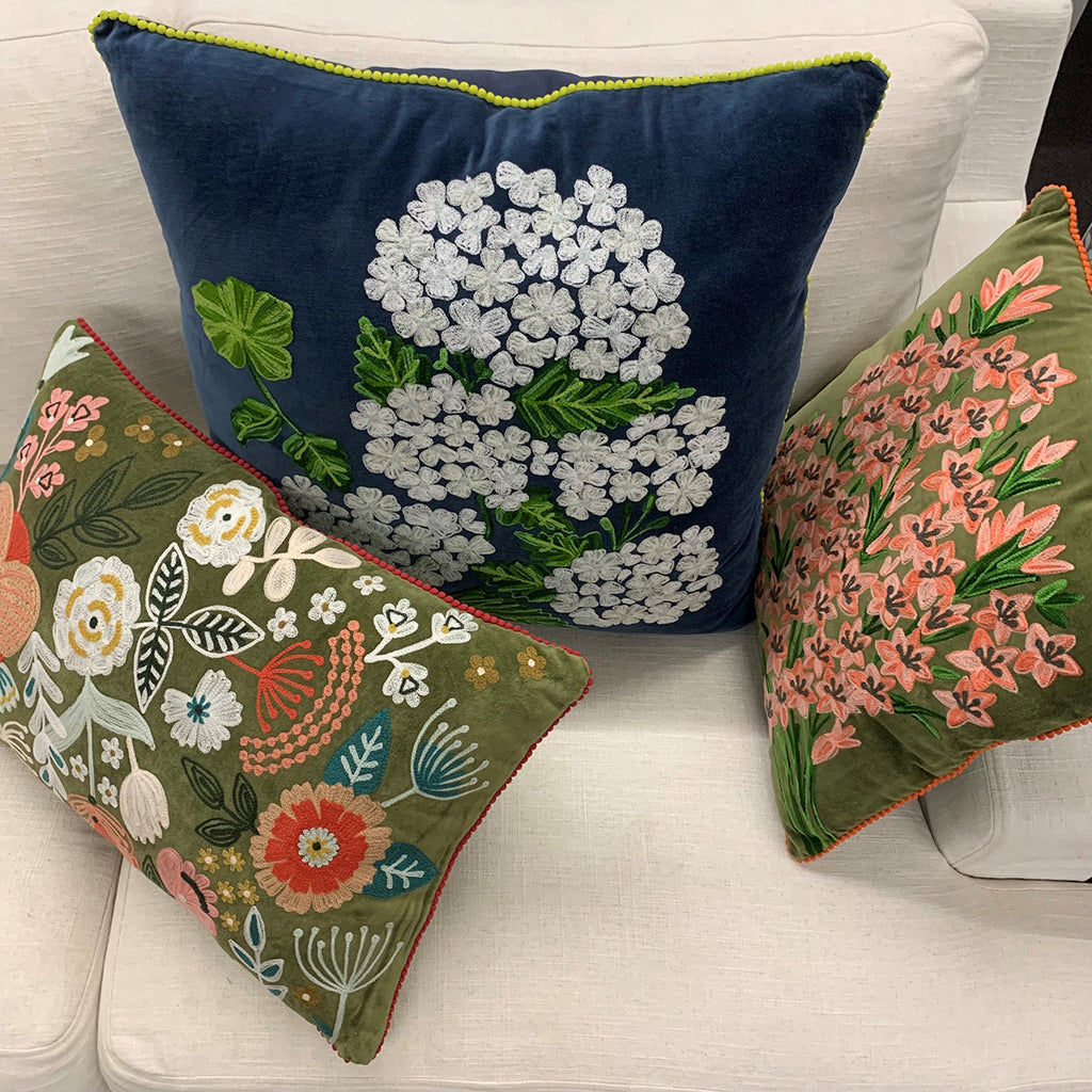 Floral cushions