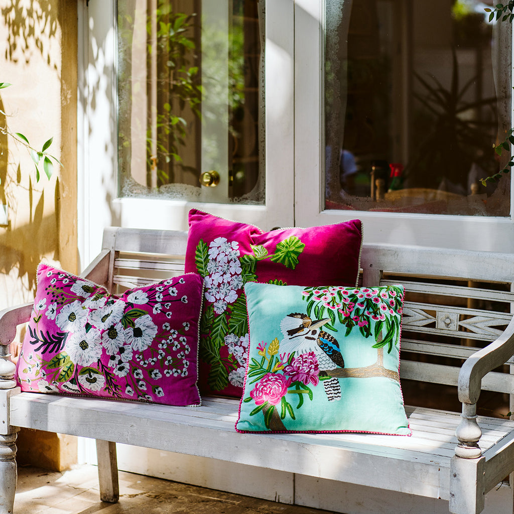 Floral cushions