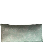 Lumbar Cushion - Peacocks - Pale Blue