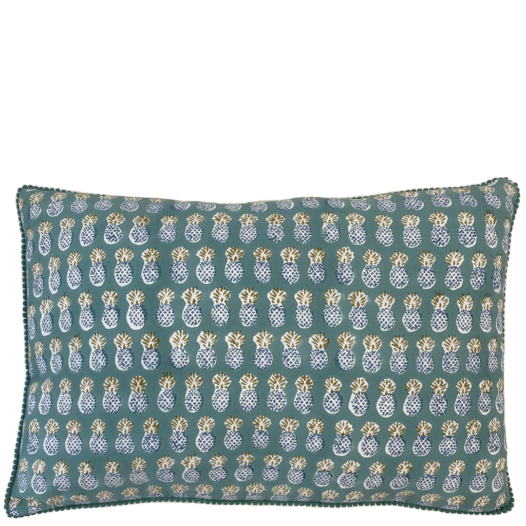 Lumbar Cushion - Pineapple Blue