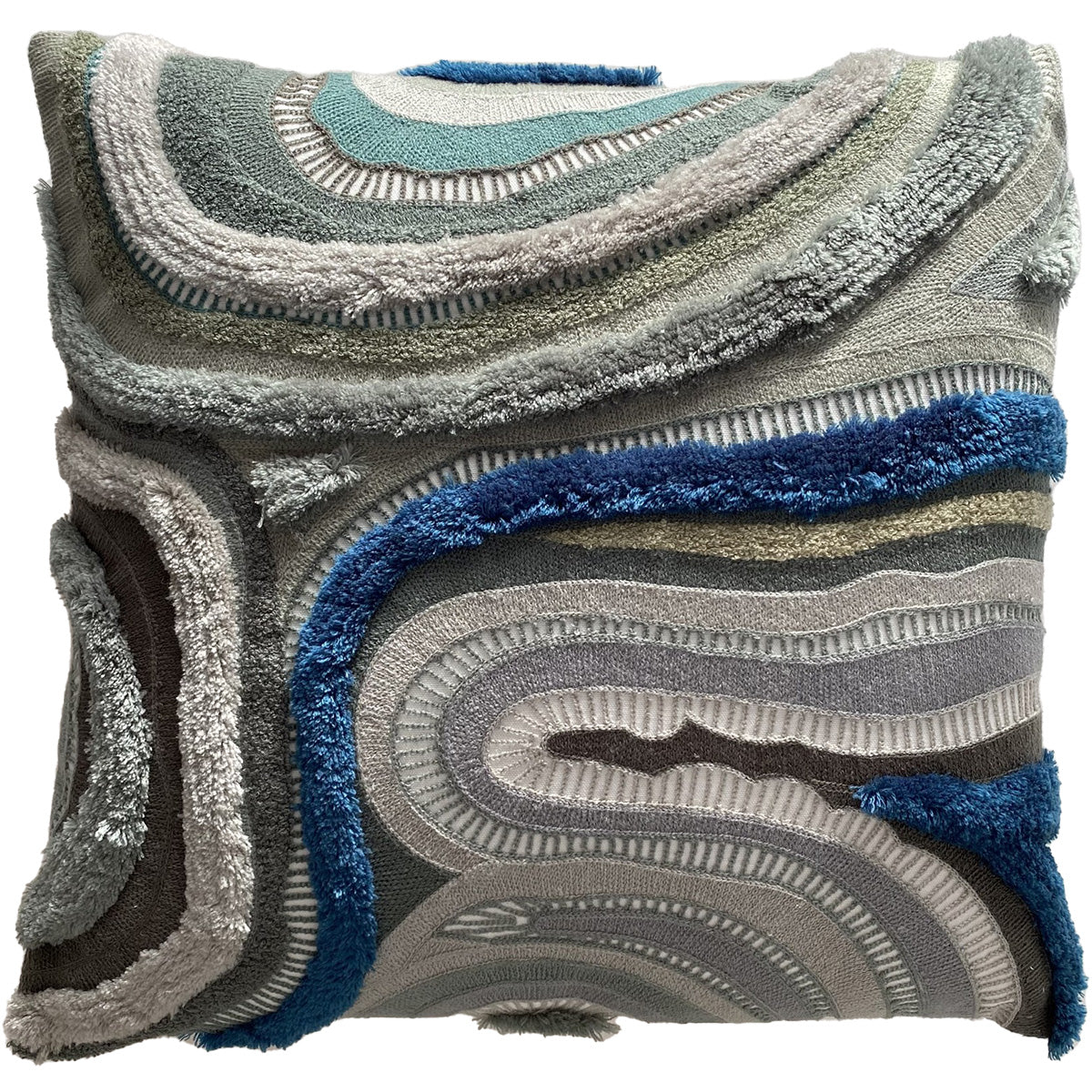 Cushion - Swirling Desert - Grey Multi