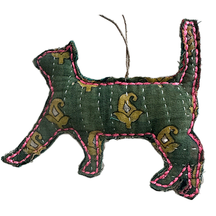 Kantha Cat - Walking - Multicolour