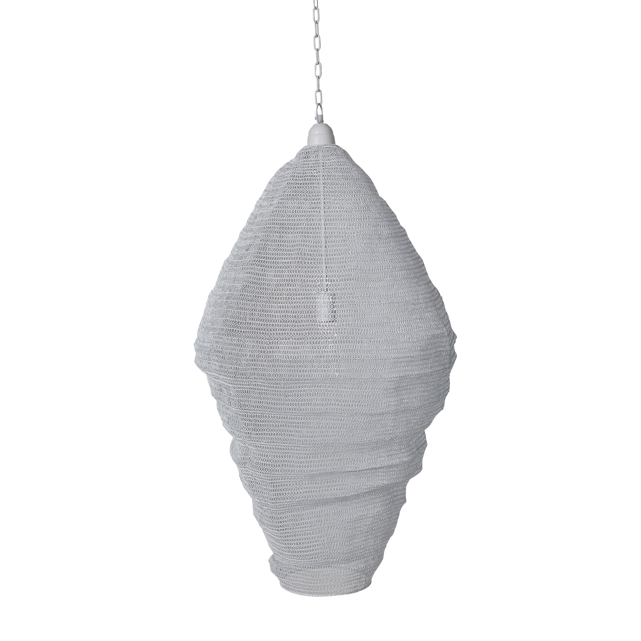 Crochet Lamp - Diamond - White