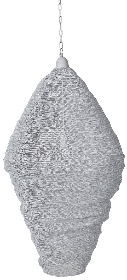 Crochet Lamp - Diamond - White