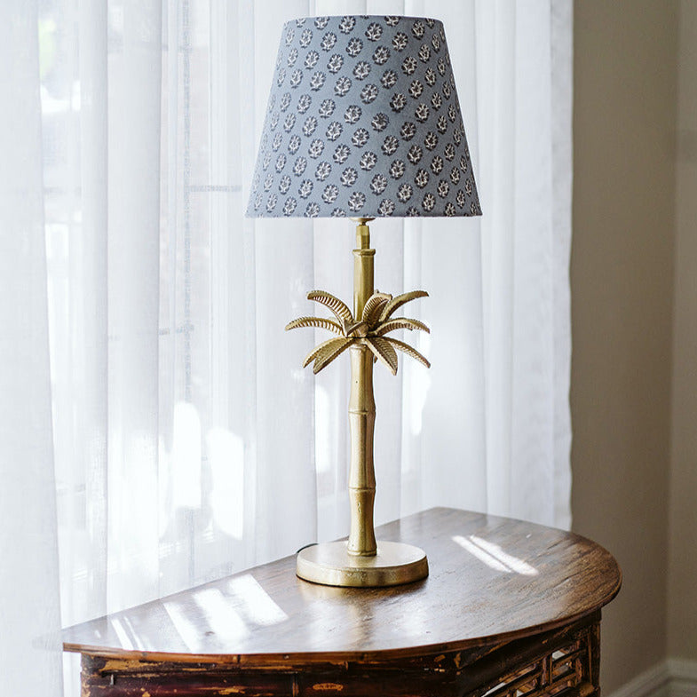 Block printed lamp shades | Blue Mini Bouti