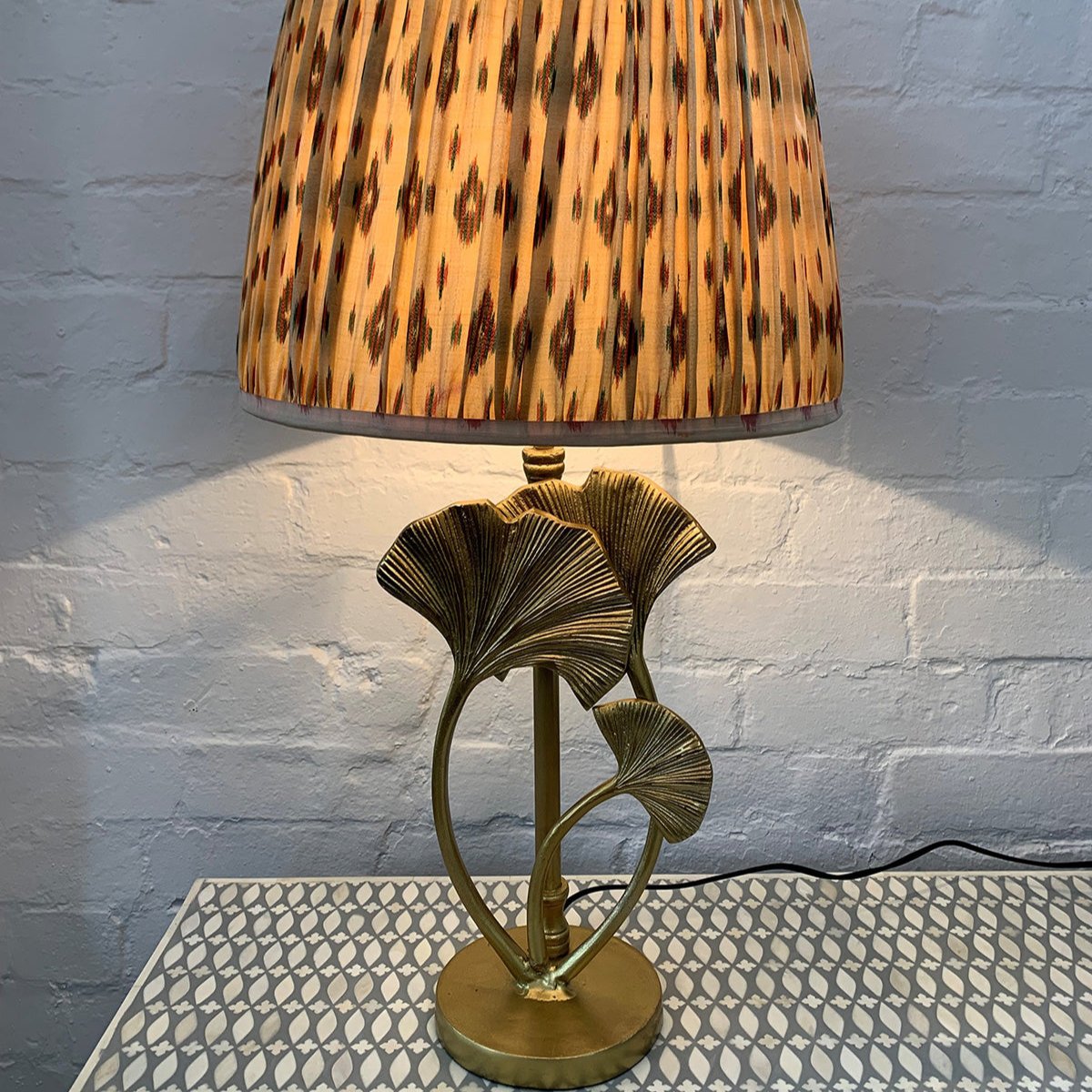 Lotus Leaf Lamp Base - Brass