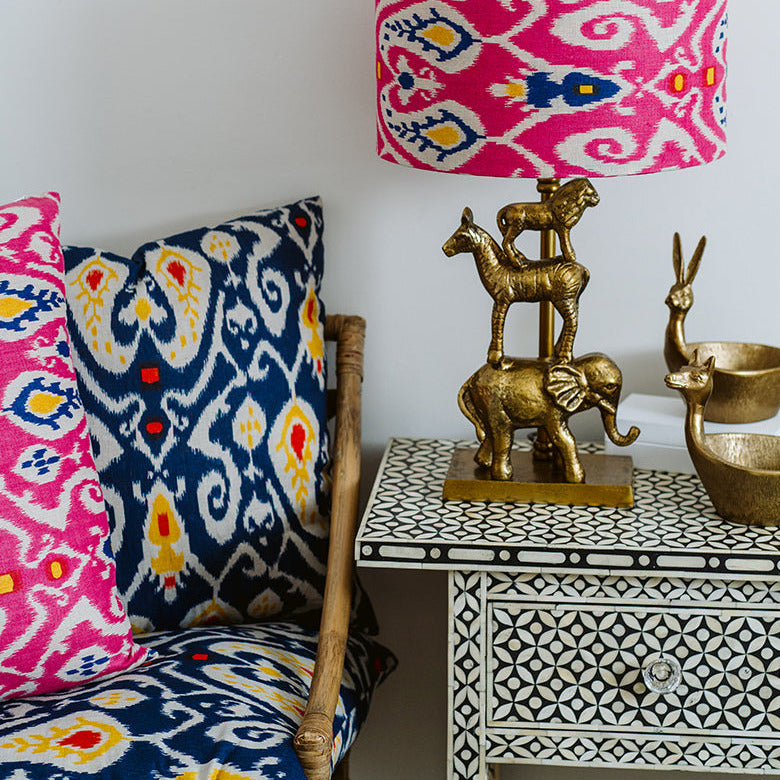 Ikat cushions