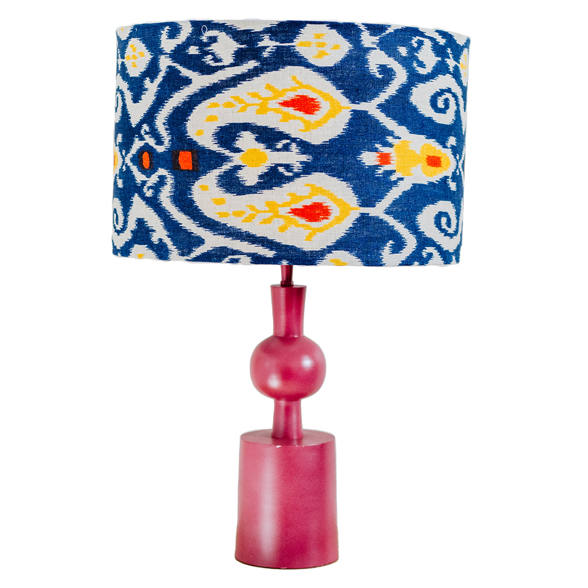 Linen lampshade | Ikat Pink