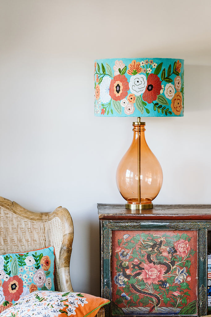 Floral lamp shades