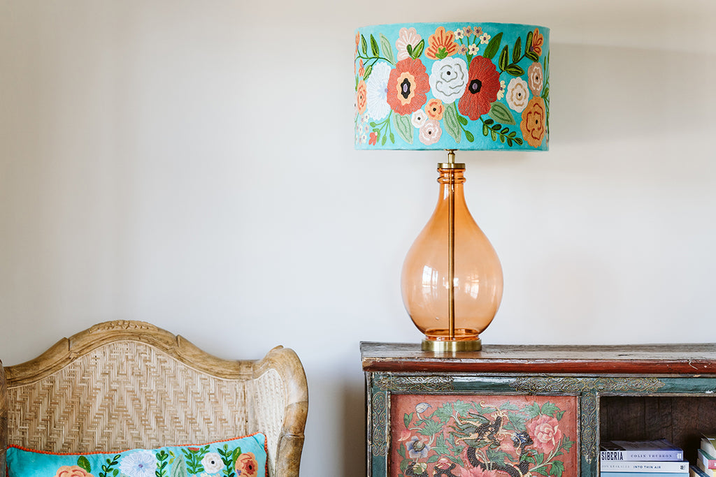 Floral lamp shades