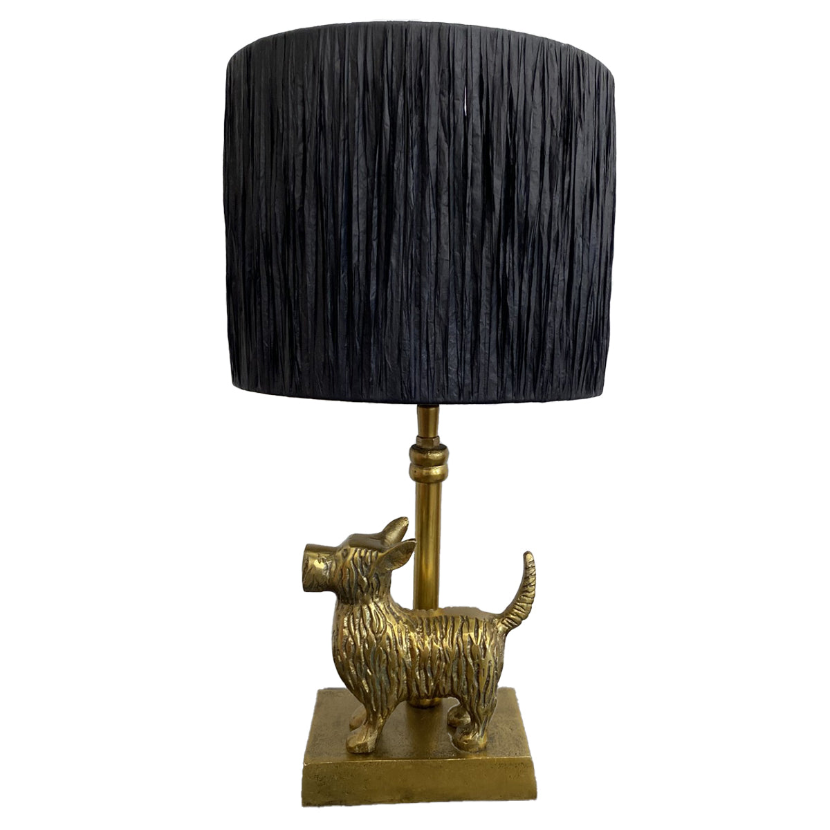 Raffia Lampshade Black