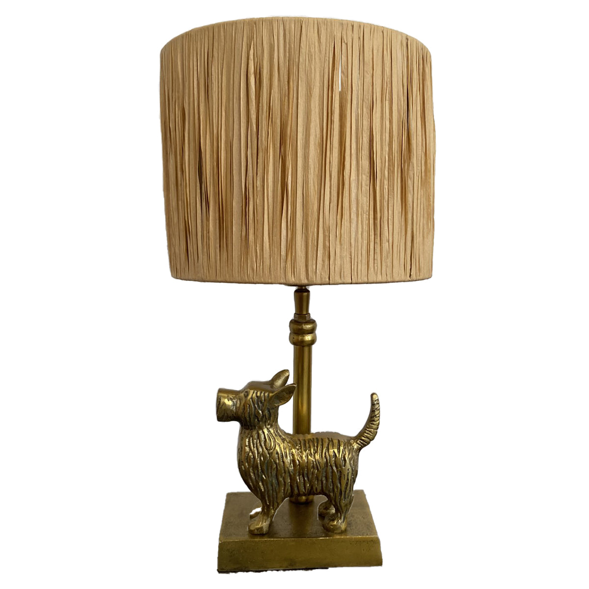 Raffia Lampshade Gold