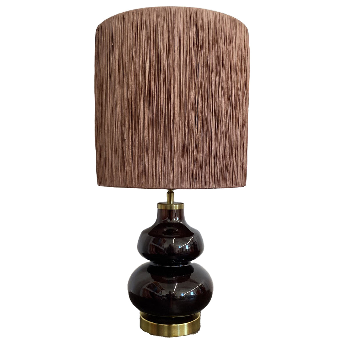 Raffia Lampshade Coffee