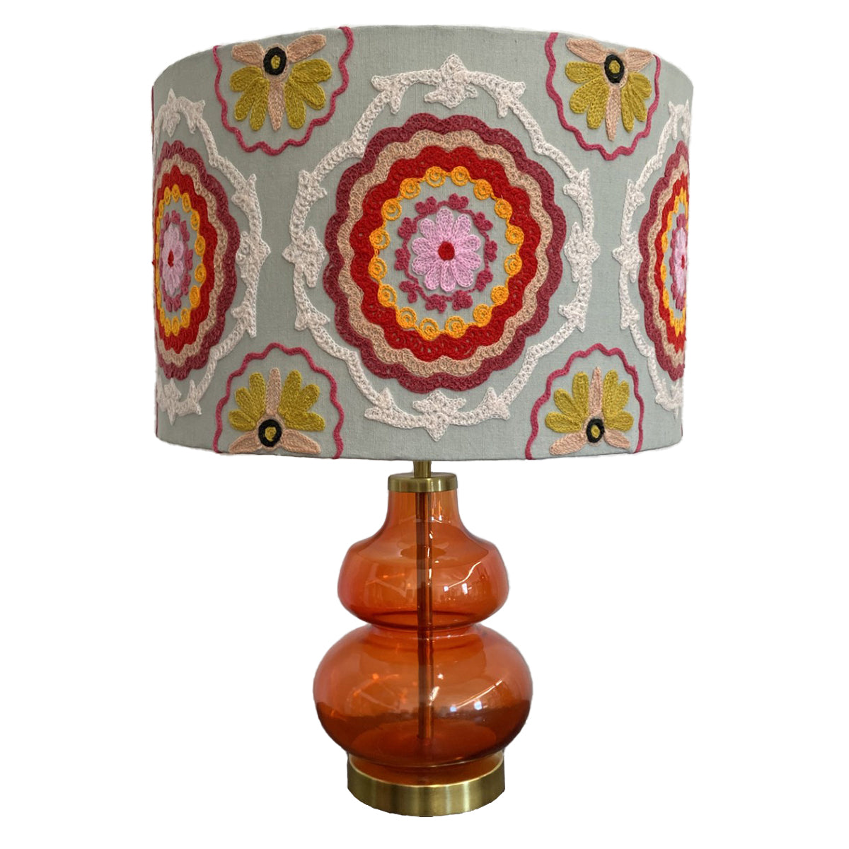 Embroidered Lampshade