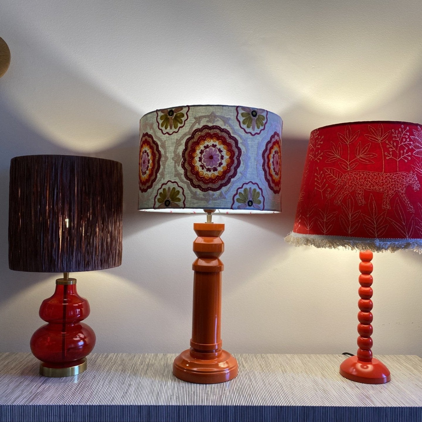 Embroidered Lampshade