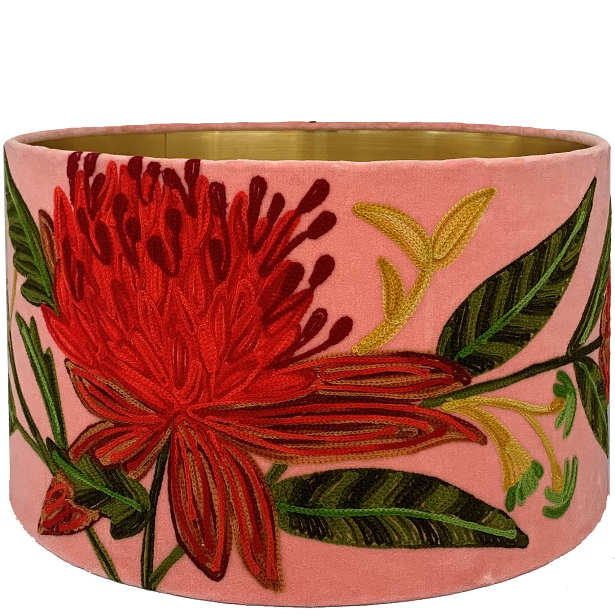 Drum Lampshade - Waratah - Blush