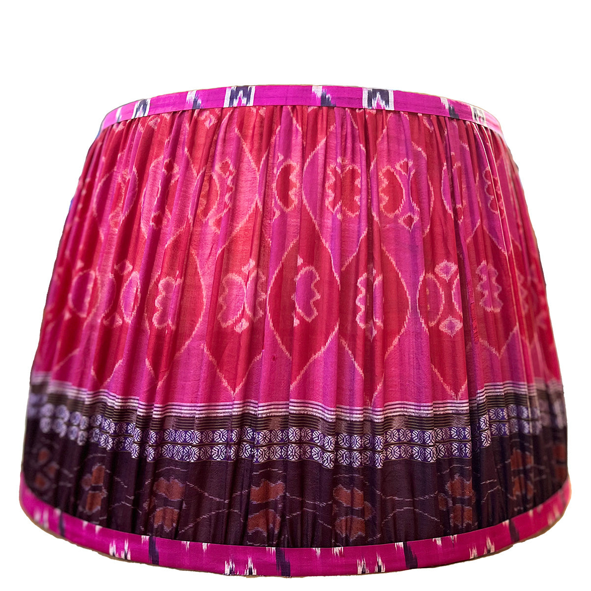 Vintage Silk Sari Pleated Lampshade 104