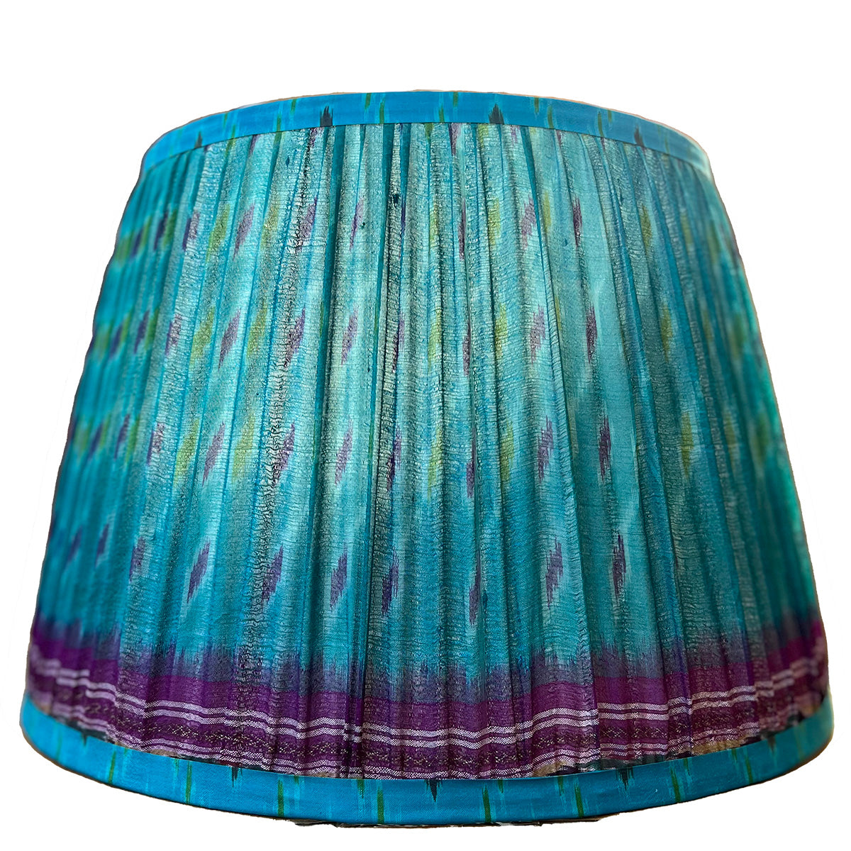 Vintage Silk Sari Pleated Lampshade 123