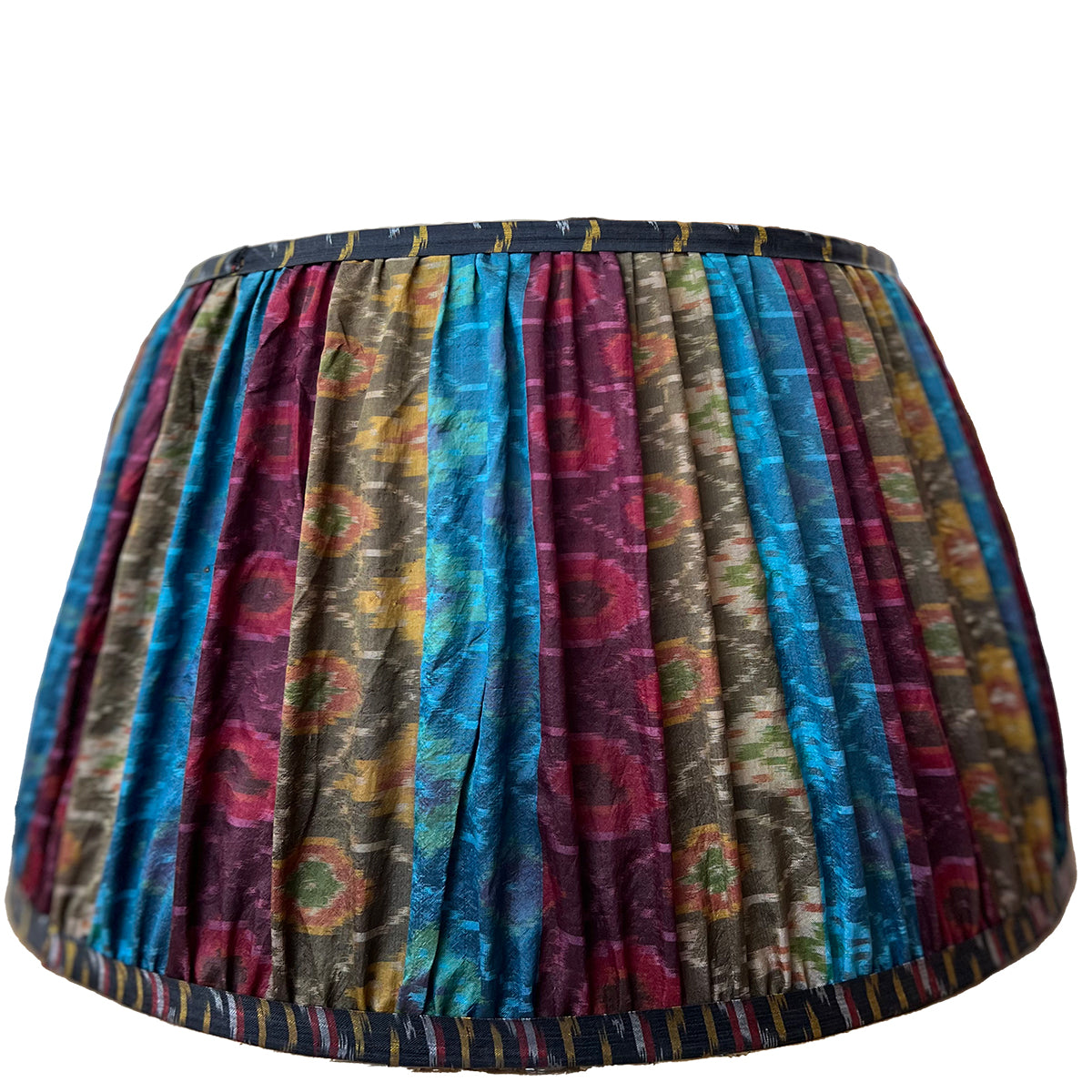 Vintage Silk Sari Pleated Lampshade 127