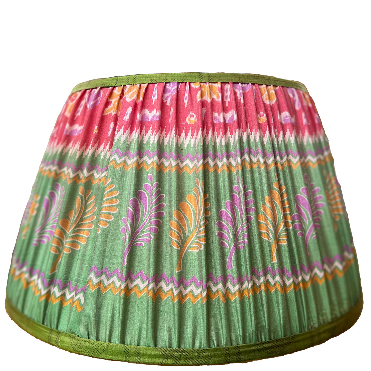 Vintage Silk Sari Pleated Lampshade 151