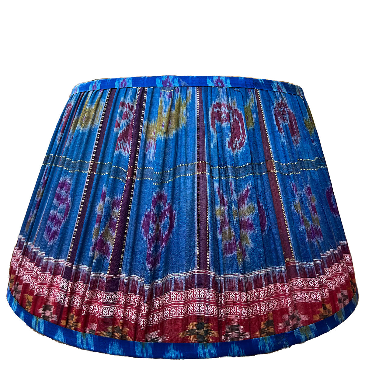 Vintage Silk Sari Pleated Lampshade 177