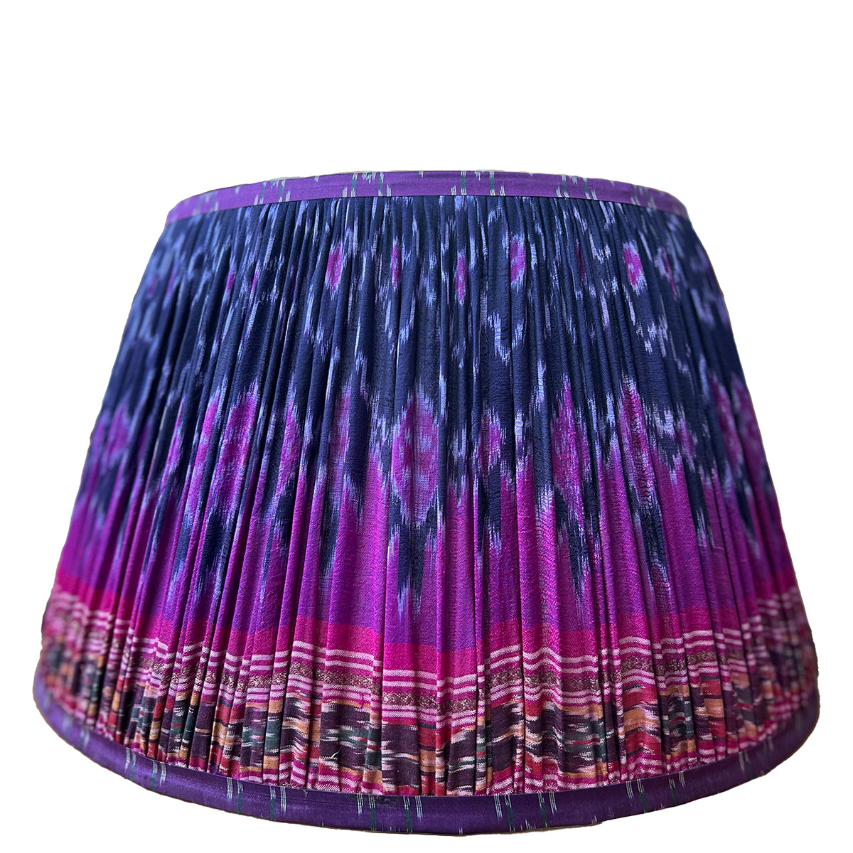 Vintage Silk Sari Pleated Lampshade 229