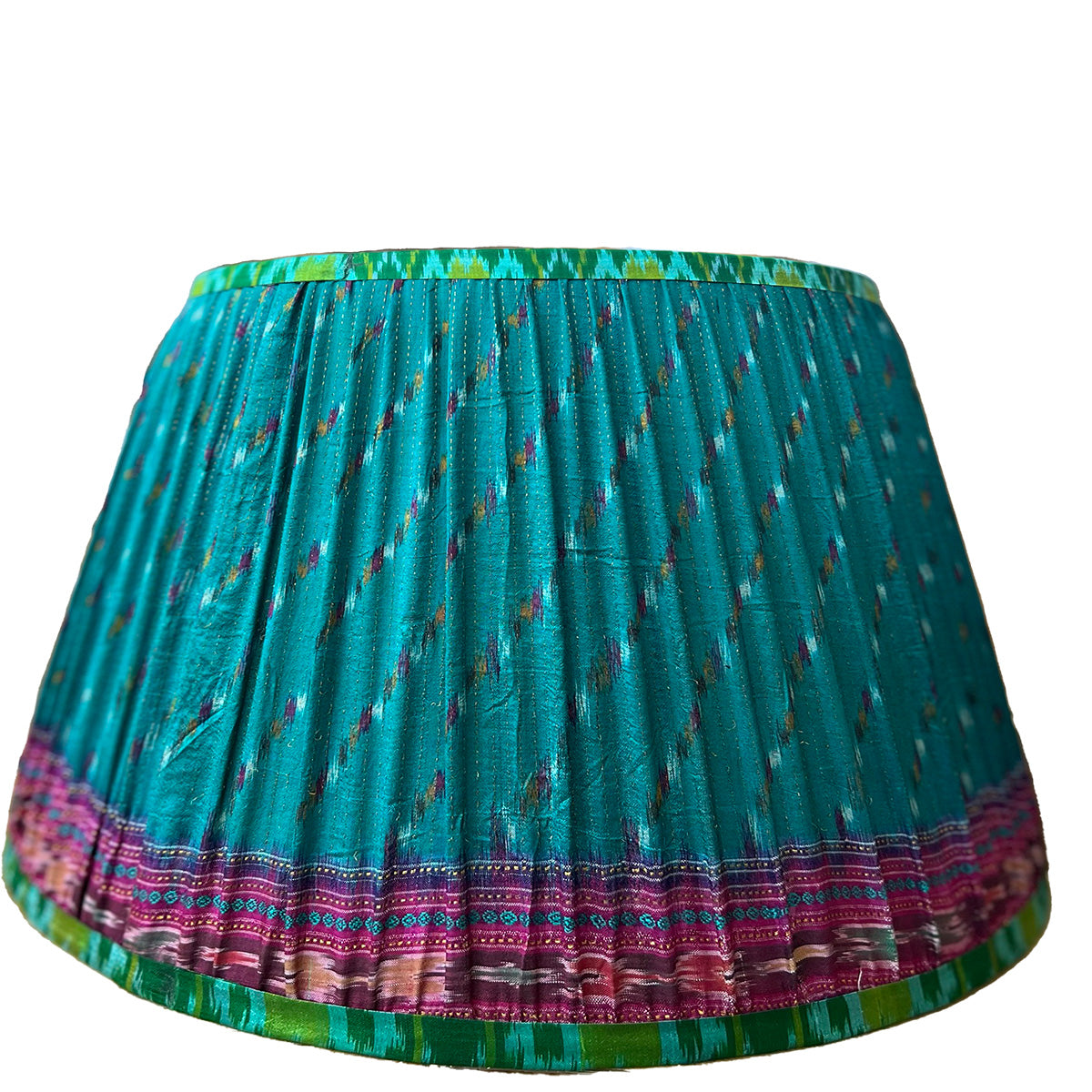 Vintage Silk Sari Pleated Lampshade 231