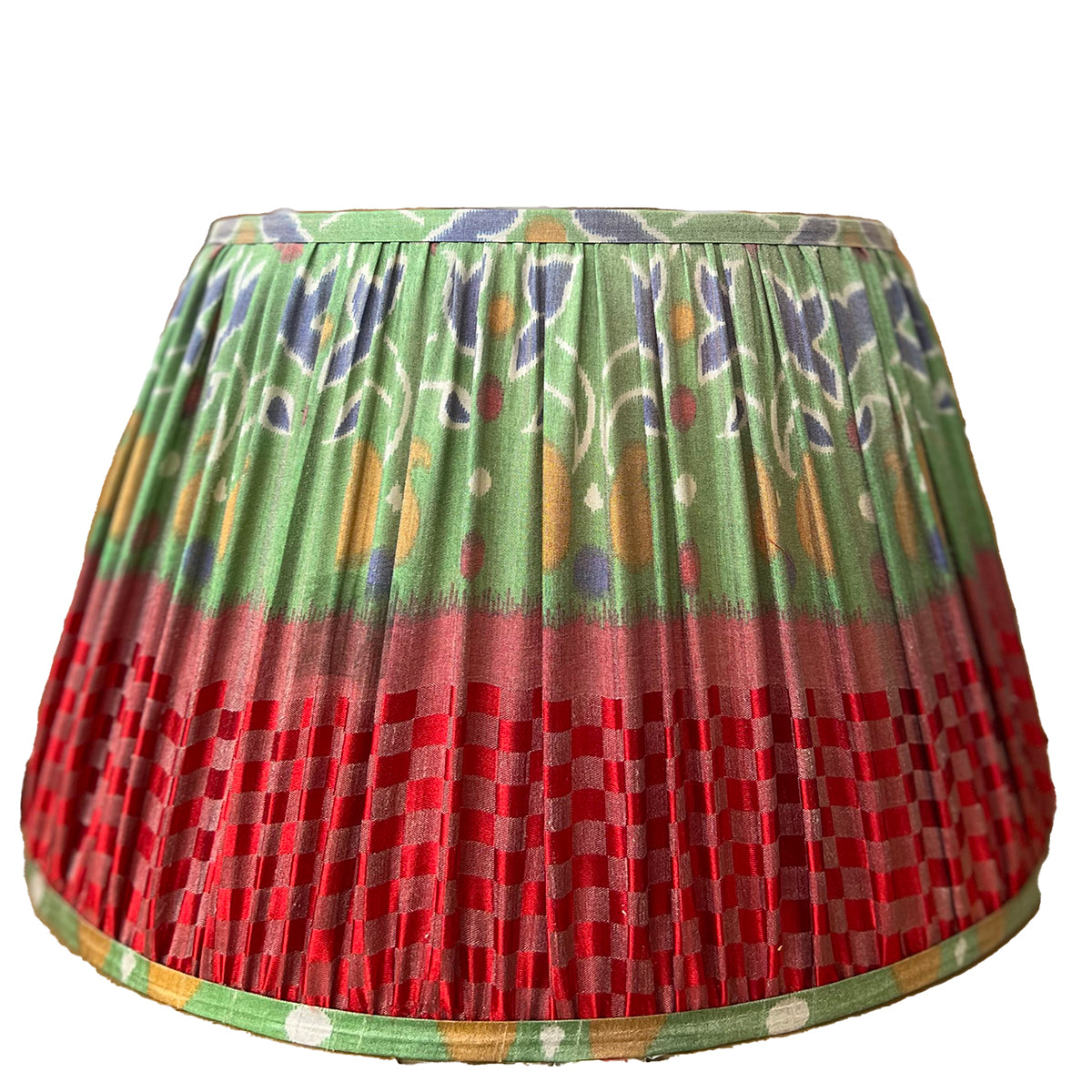 Vintage Silk Sari Pleated Lampshade 232