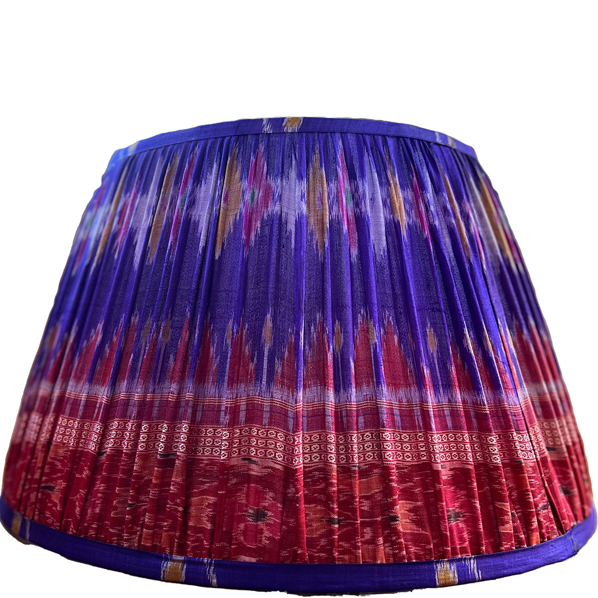 Vintage Silk Sari Pleated Lampshade 189