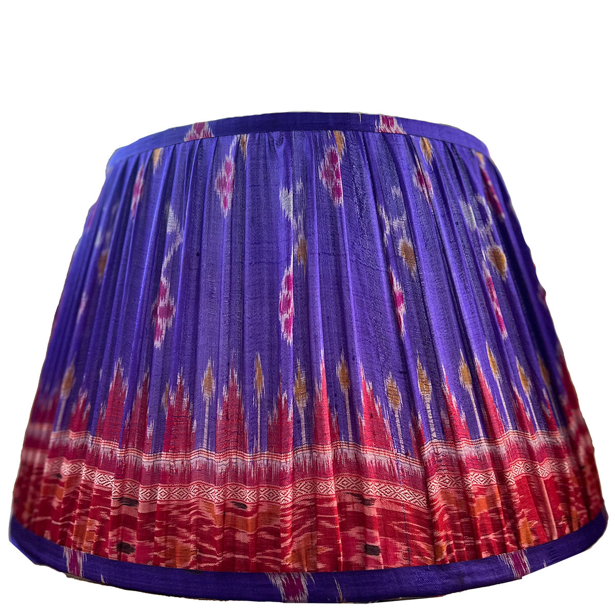 Vintage Silk Sari Pleated Lampshade 196