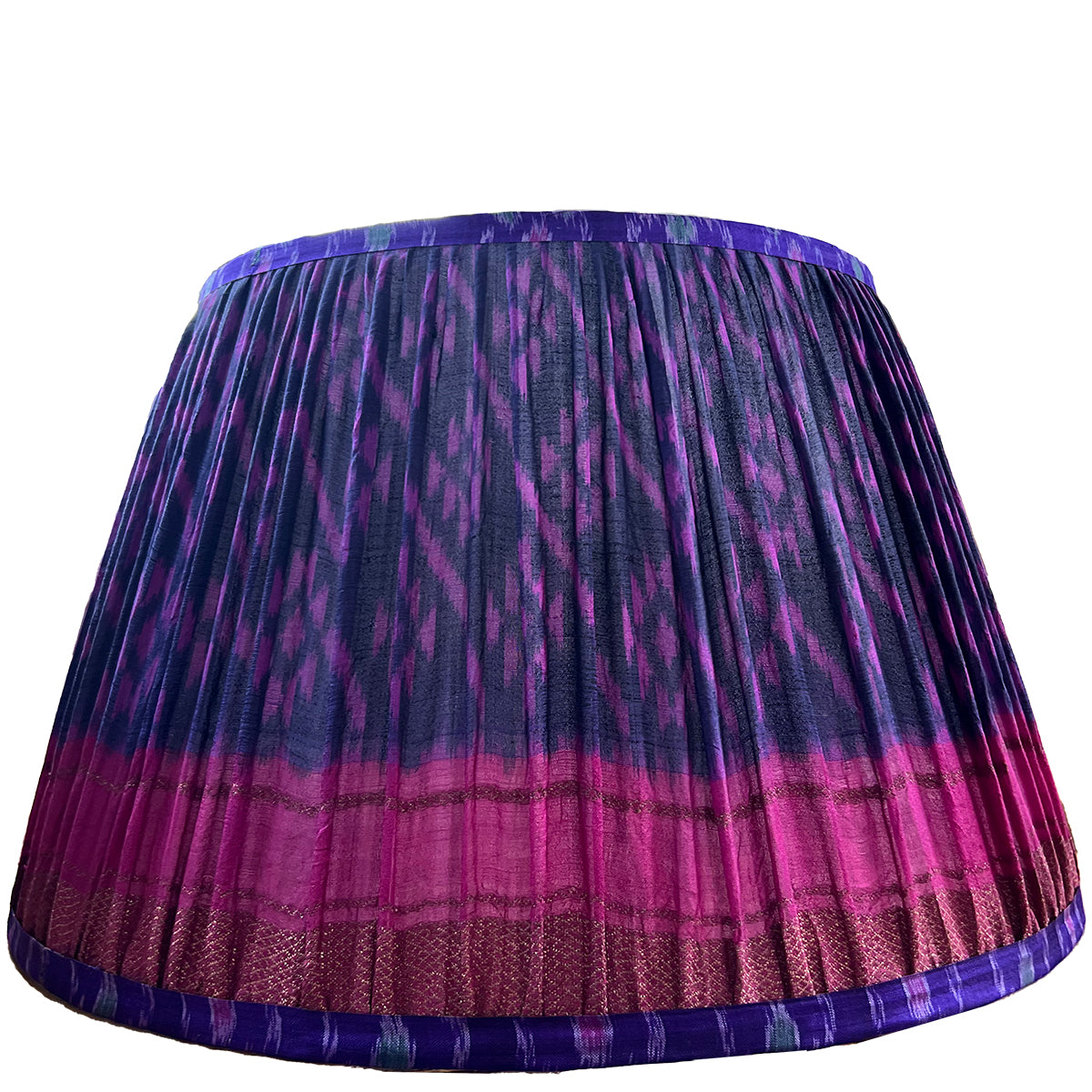 Vintage Silk Sari Pleated Lampshade 209