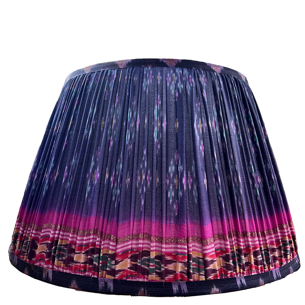 Vintage Silk Sari Pleated Lampshade 213