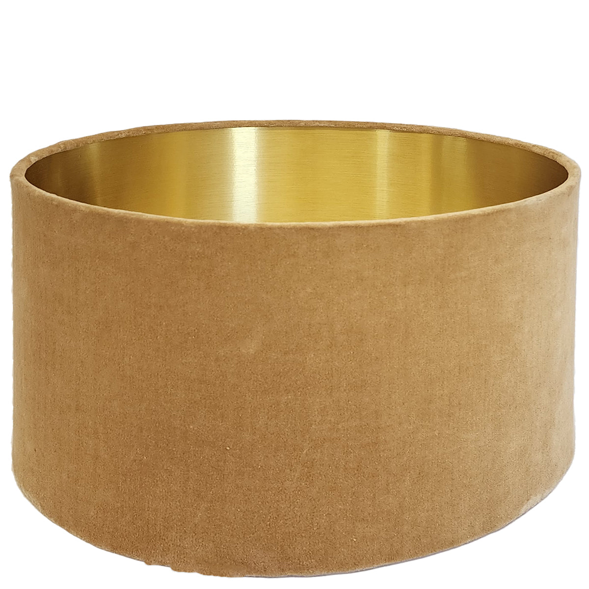 Drum Shade - Velvet - Gold