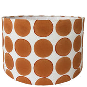 Drum Shade | Embroidered Polka Dot Wide | Orange