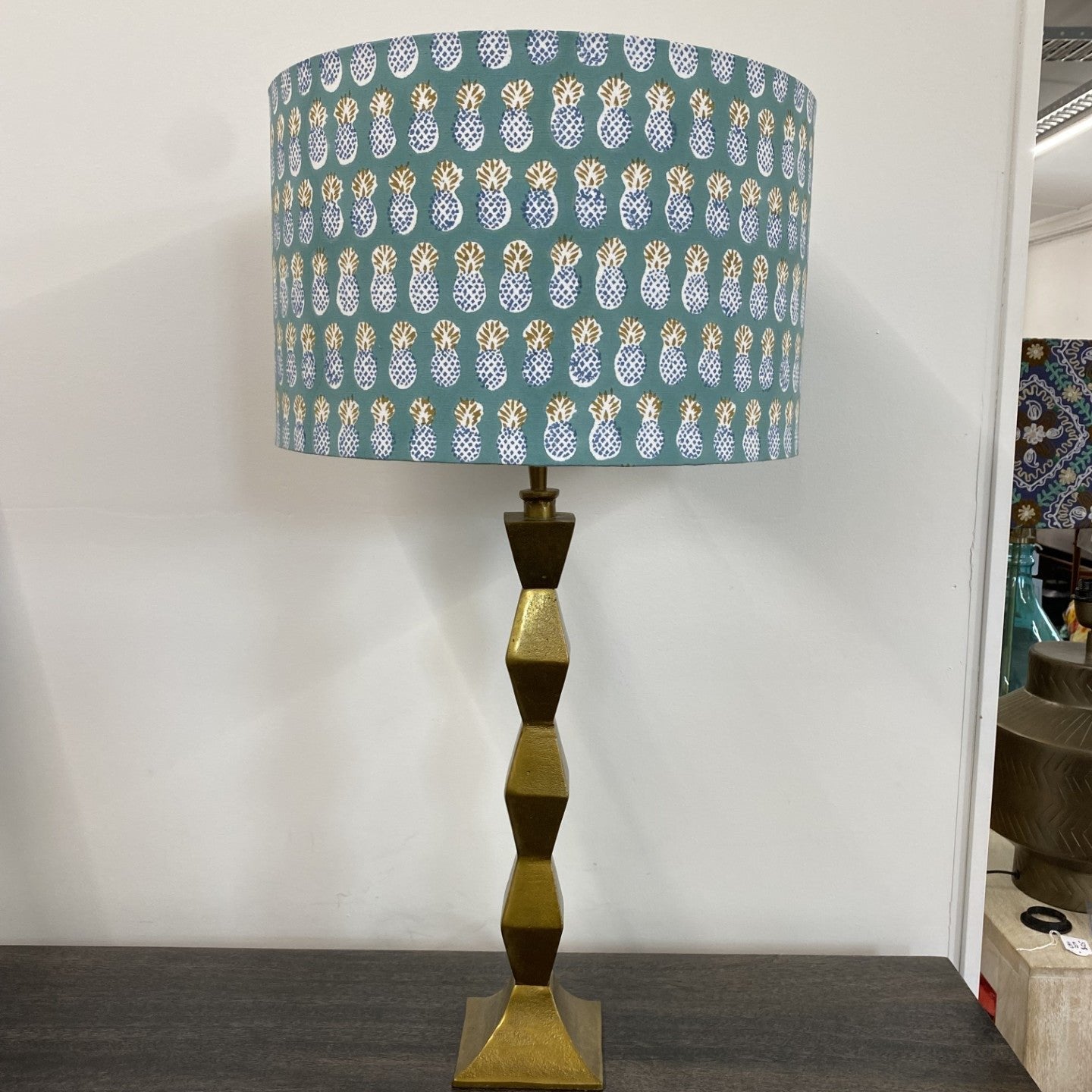 Block Printed Cotton Lamp Shades