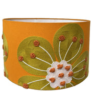 Drum Shade - Oversized Flower - Orange