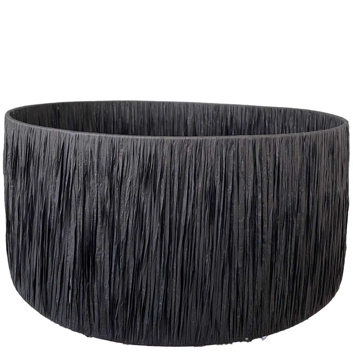 Raffia Lampshade Black