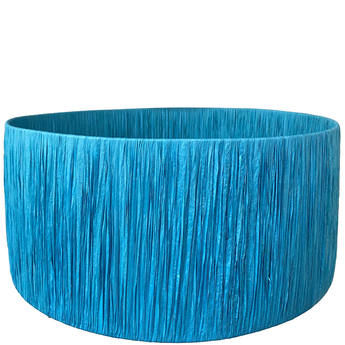 Blue Raffia Lampshade