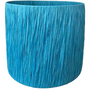 Blue Raffia Lampshade