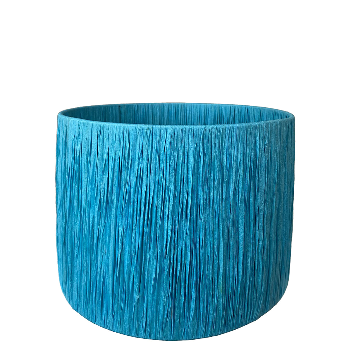 Blue Raffia lamp shade