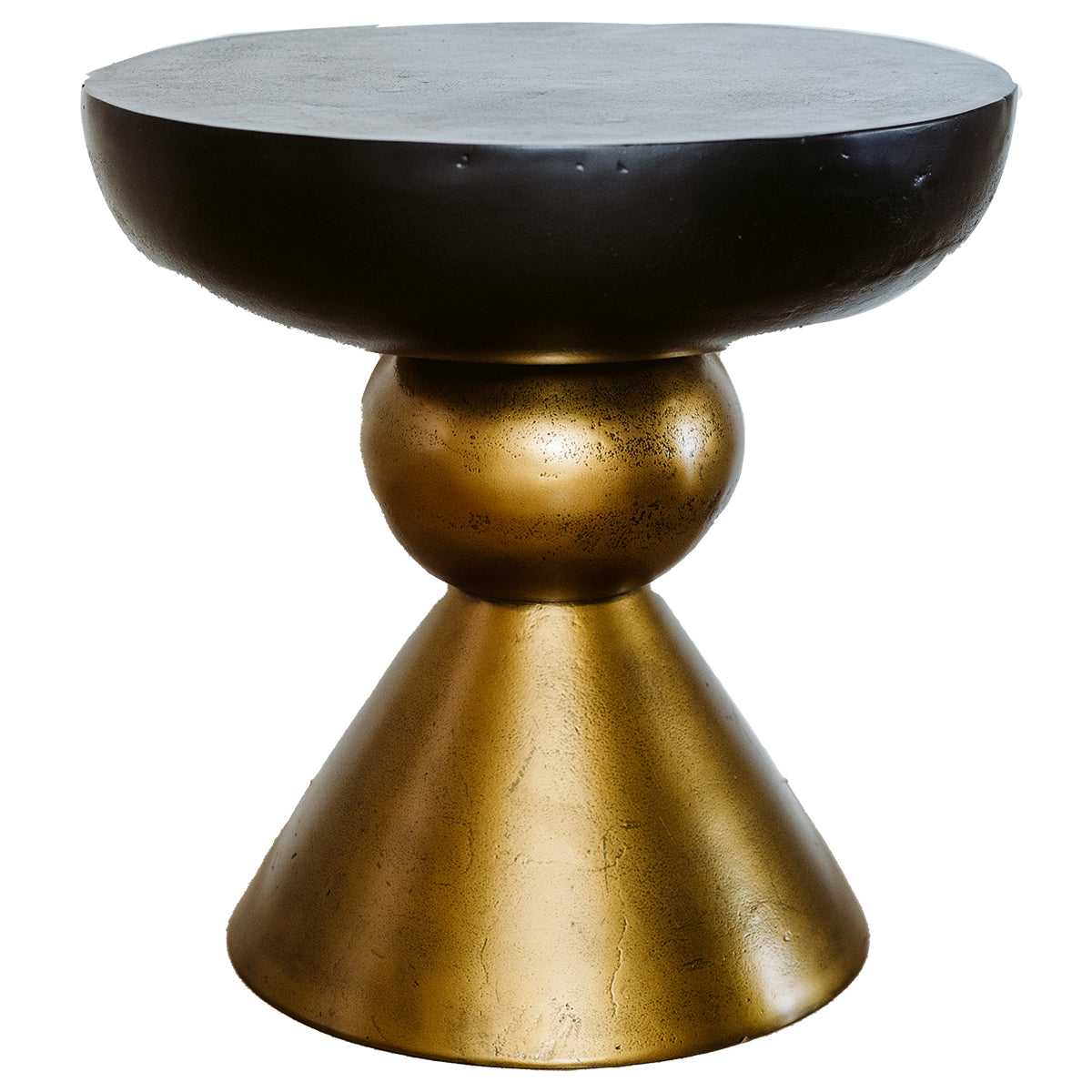 Onyx Side Table - Black / Gold