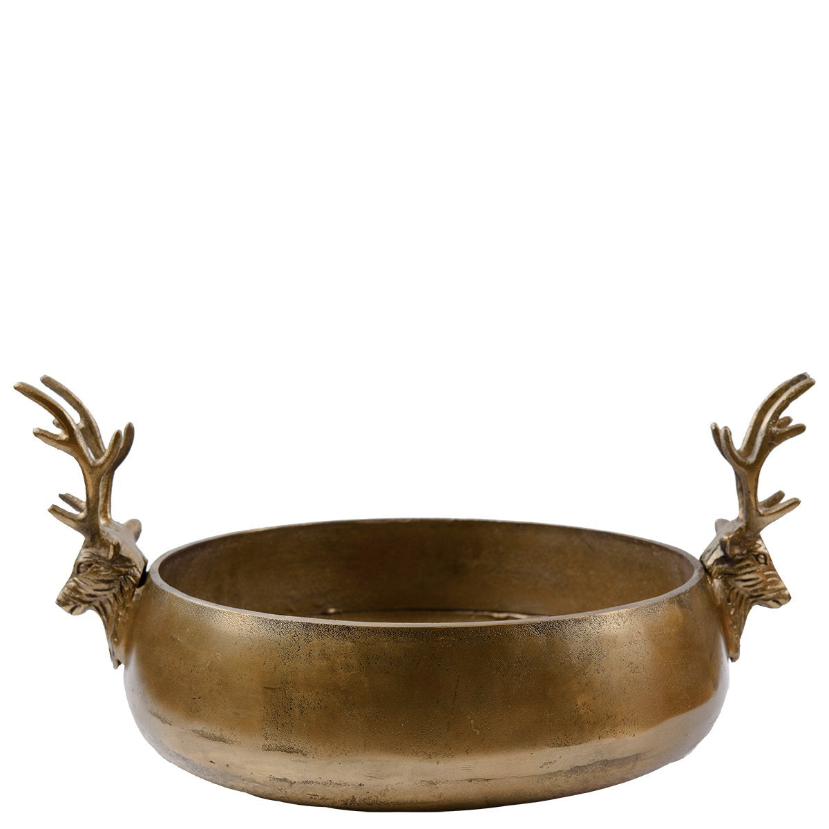 Reindeer Bowl - Large - Antique Gold