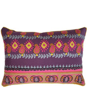 Embroidered cotton lumbar cushions