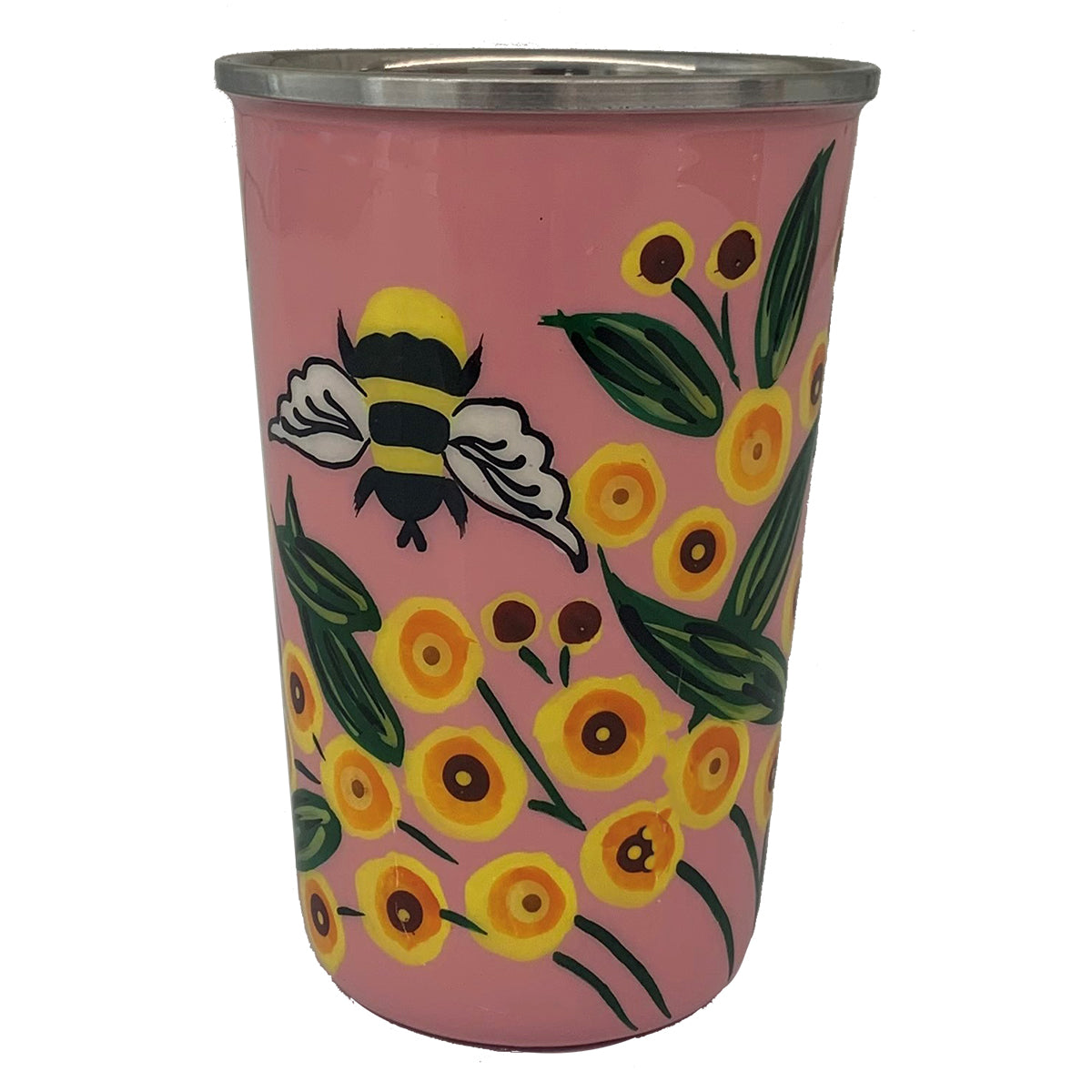 Hand painted enamelware